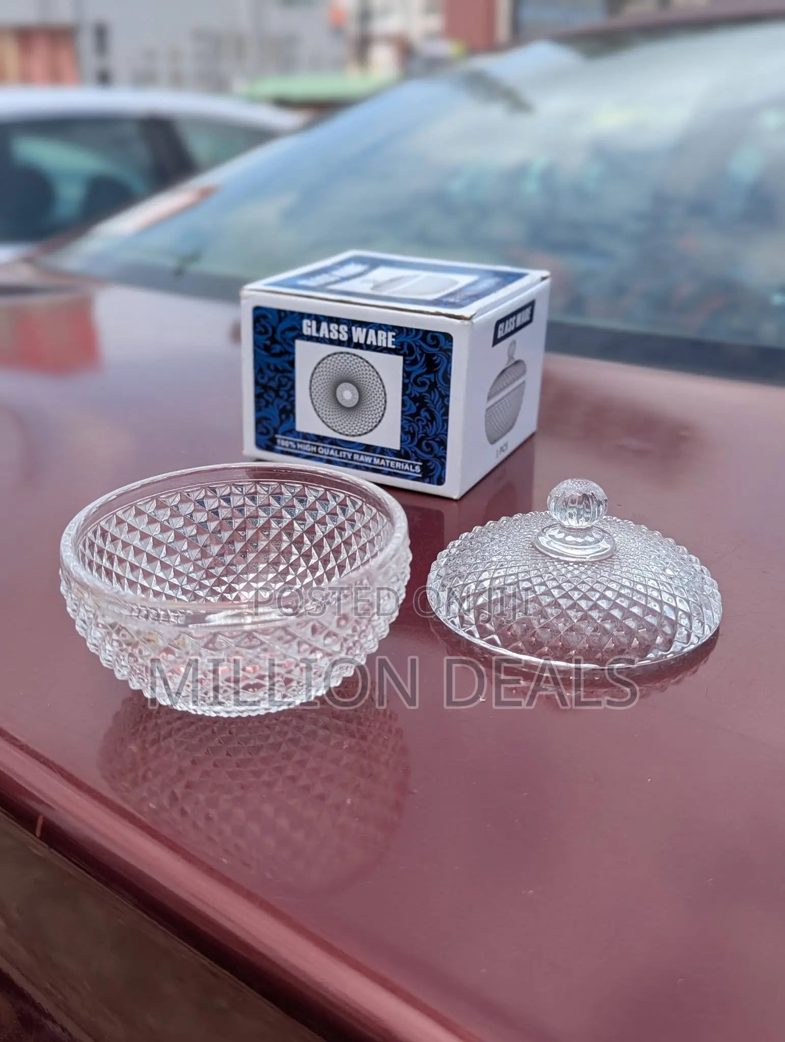 Portable Mini Glass Ware Stewing Bowl Plate