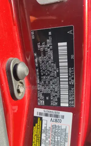 Toyota Sienna 2005 Red