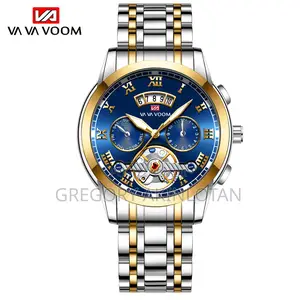 Va Va Voom Steel Men's Watch – Blue Gold Edition