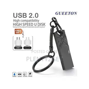 Gueeton 128gb Metal Otg Usb Flash Drive Waterproof 3d Embossment