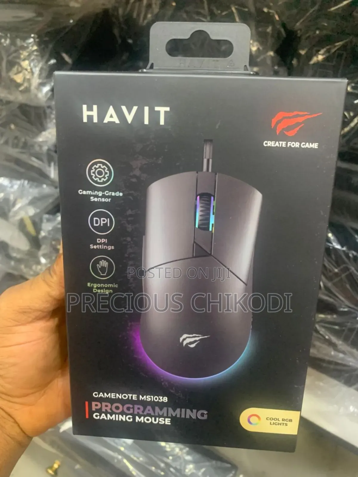Havit Wired Gaming Mouse With RGB Light