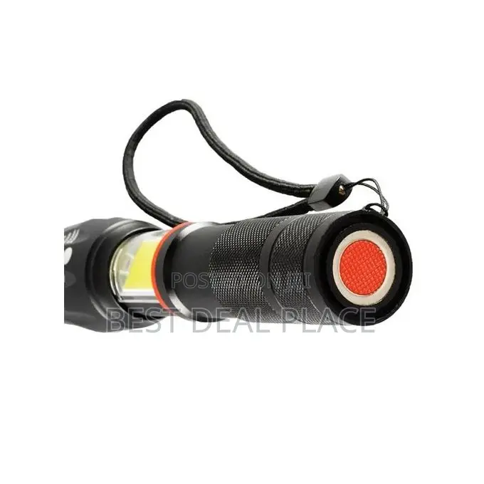 Powerful Rechargeable Flashlight With Cob