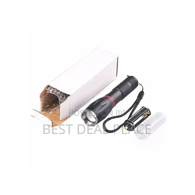 Powerful Rechargeable Flashlight With Cob