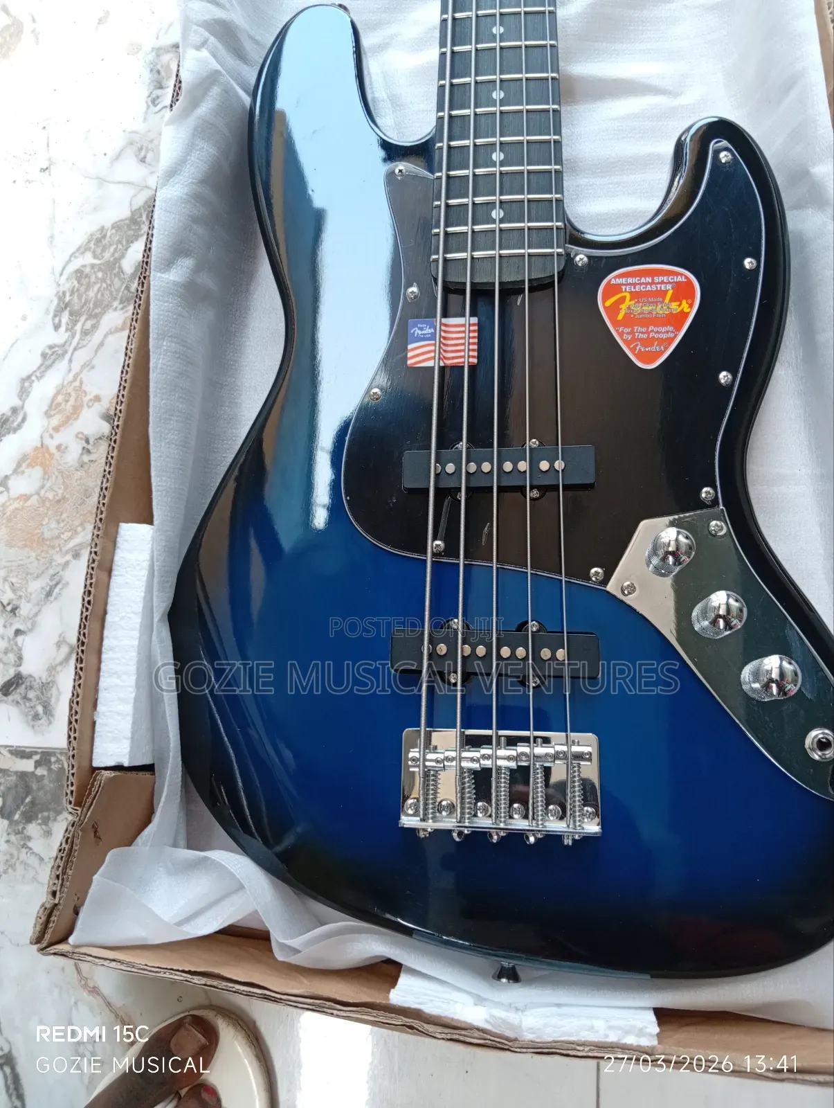 Fender Passive Jazz Bass Guitar Five String