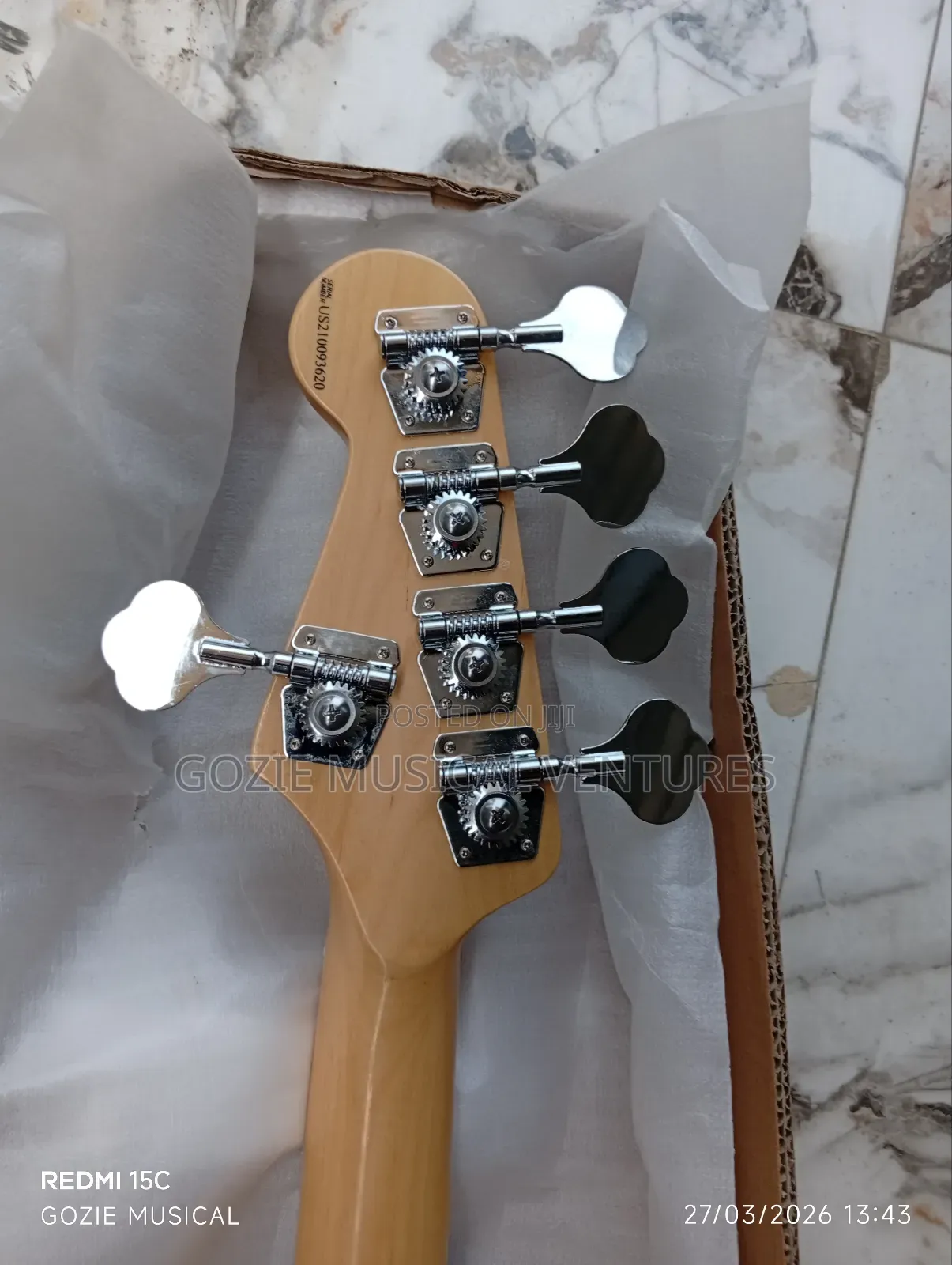 A Very High Quality Fender Jazz Bass Active Five Strings Blue Colour