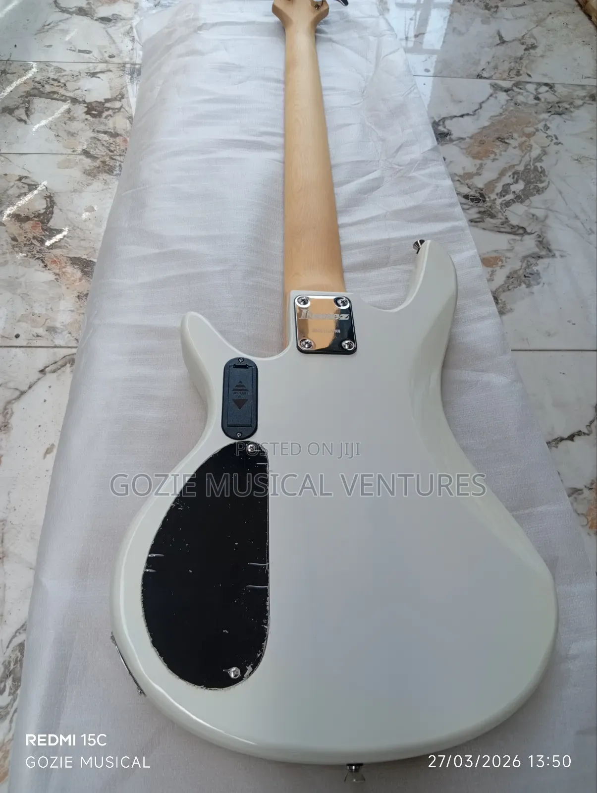 Ibanez Active Bass Guitar Five String White Colour and Any Colours