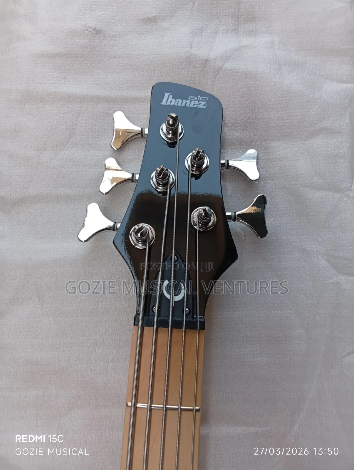 Ibanez Active Bass Guitar Five String White Colour and Any Colours