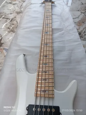 Ibanez Active Bass Guitar Five String White Colour and Any Colours
