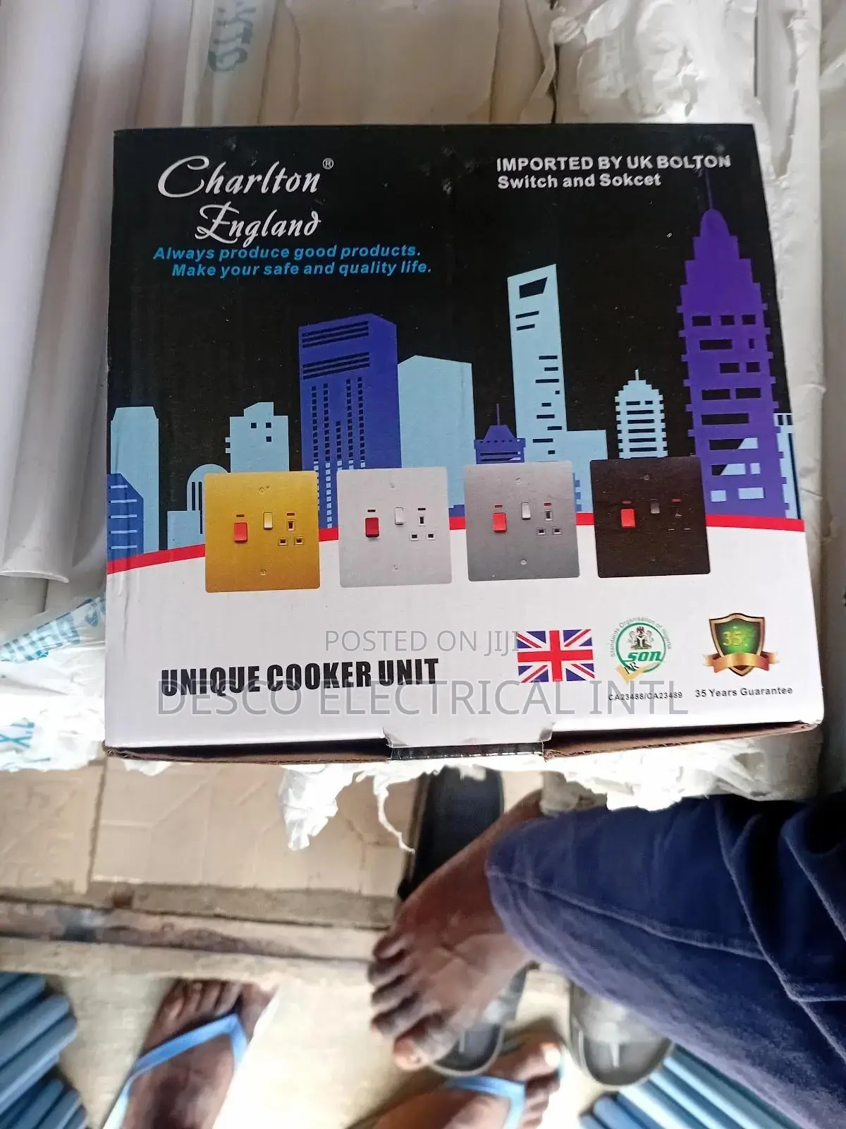 Original 6x6 Cooker Unit Socket