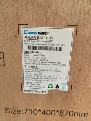 15kwhs 48v Cworth Energy Lithium Battery 300a With Smart BMS