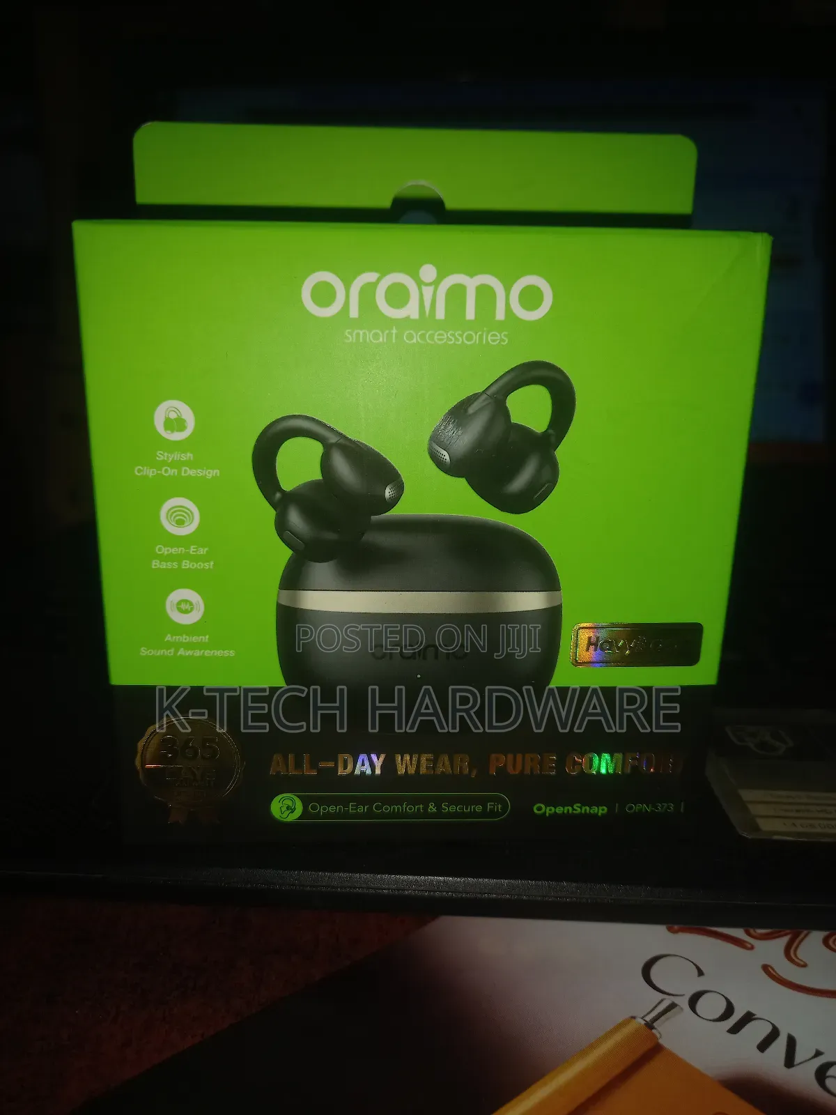 Oraimo Opensnap Clip-on Open-Ear True Wireless Earbuds