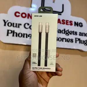 Green Lion 100w Braided Type C to C Laptop Fast Charging Cable Cord
