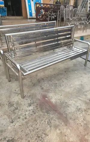 4 Seater Stainless Steel Chair