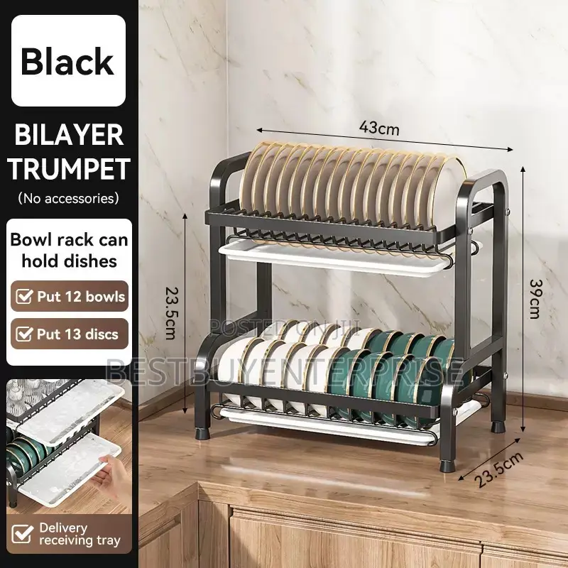 Anti-Rust 2 Layer Dish Rack