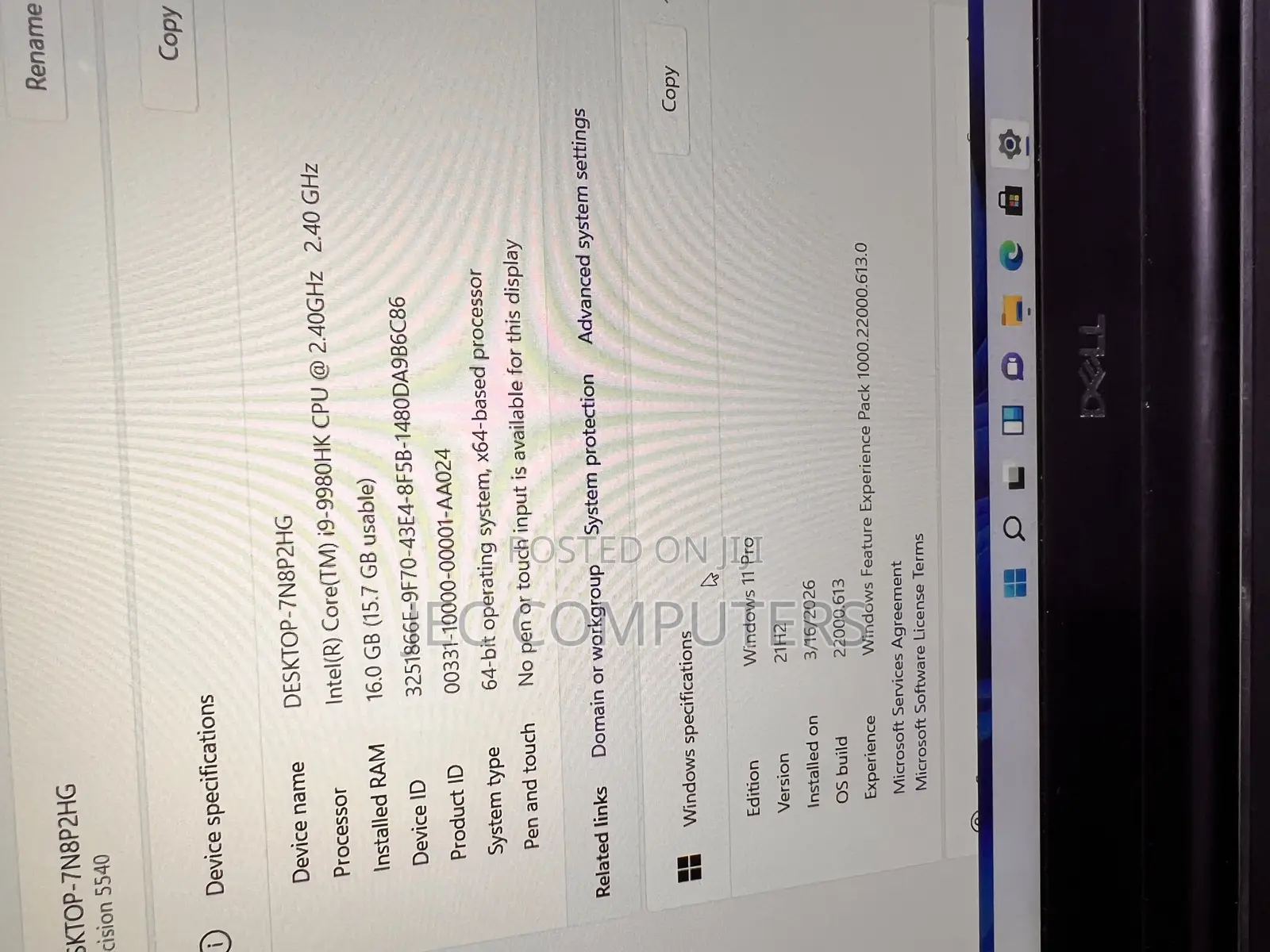 Laptop Dell Precision 15 5540 16GB Intel Core i9 SSD 512GB