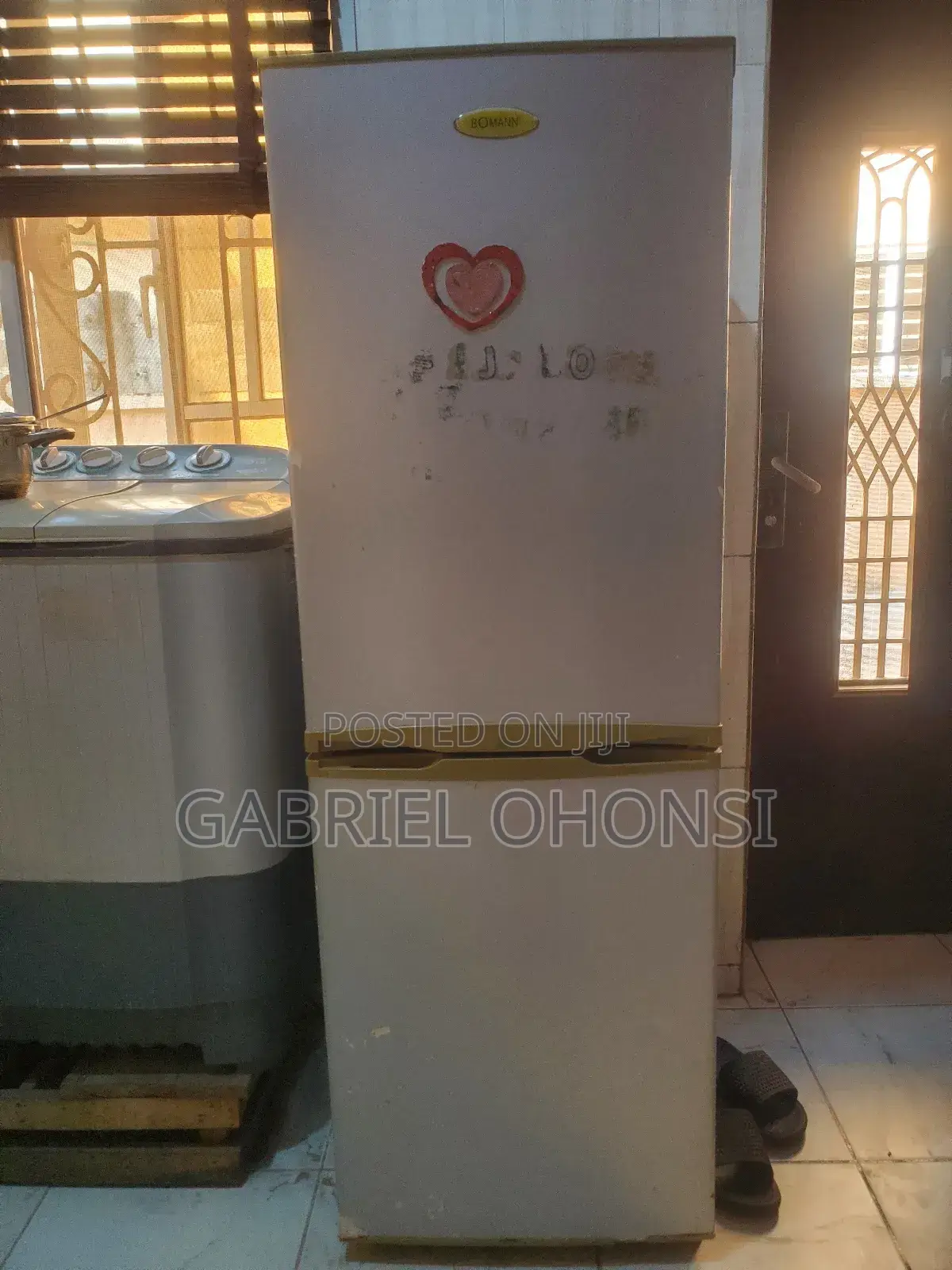 Compact Double-Door Refrigerator + Freezer