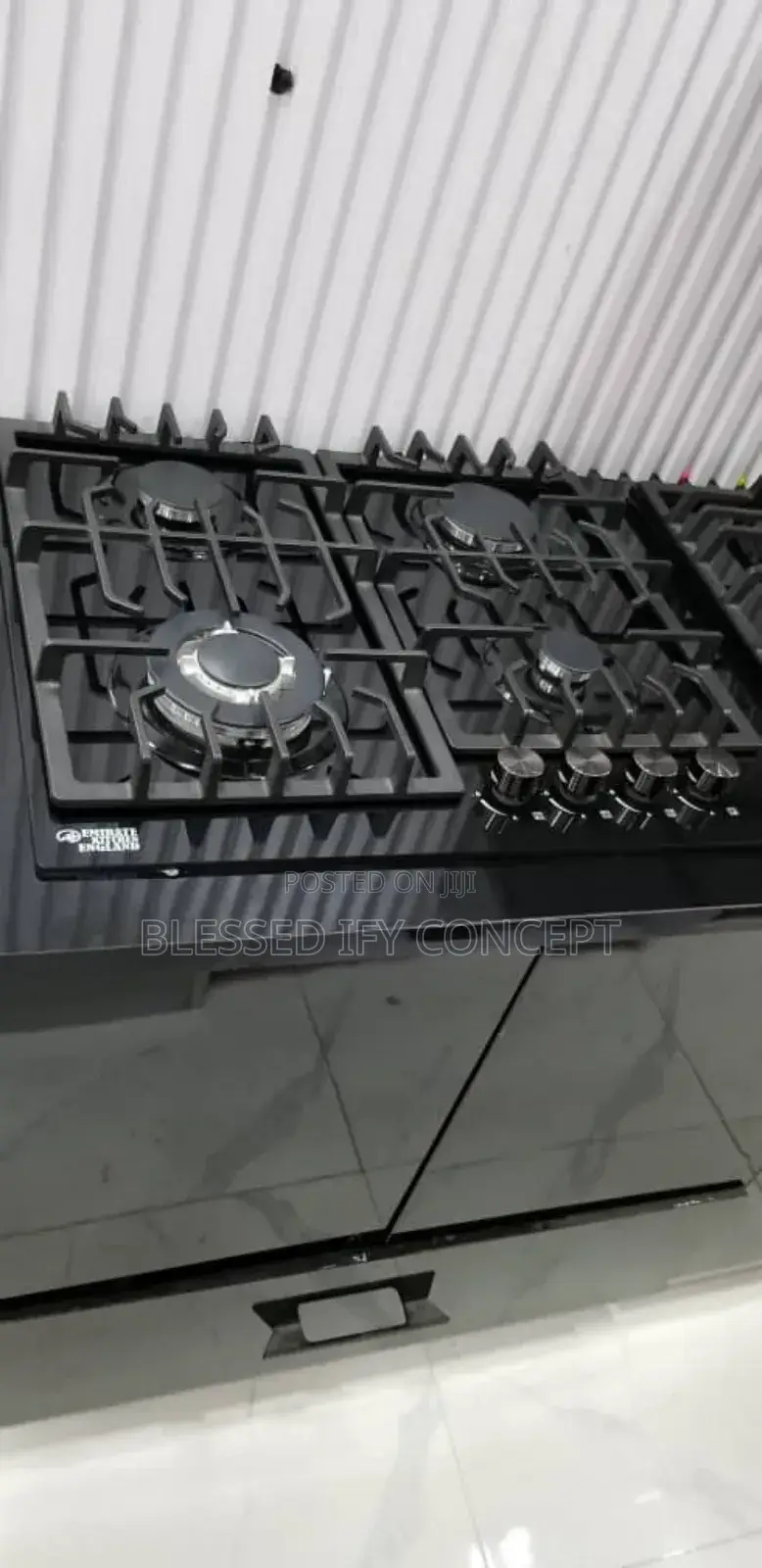 Quality 4 Gas Burner Black