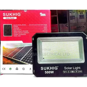 Sukhig 500w Solar Flood Light With Panel – Super Bright, Waterproof