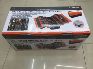 Generic 85-Piece Mechanical Tool Set Housed in a Heavy-Duty