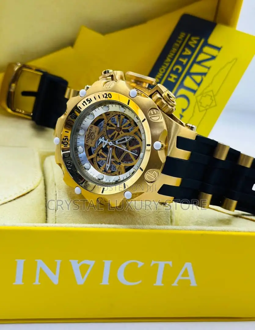 Invicta Quality Luxury Men Automatic Engine Wristwatch - Crystal luxury ...