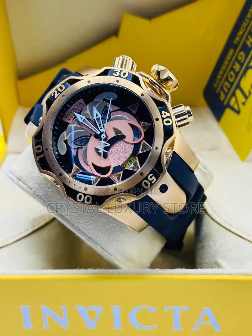 Invicta Quality Luxury Men Automatic Engine Wristwatch - Crystal luxury ...