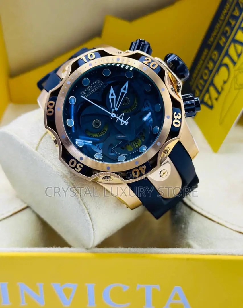 Invicta Quality Luxury Men Automatic Engine Wristwatch - Crystal luxury ...