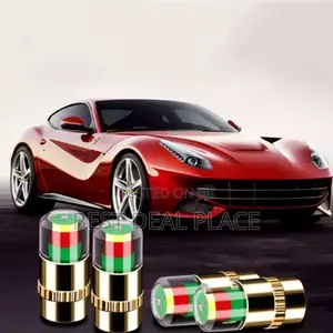 Luxury Tire Valve Caps With Pressure Indicator (Universal Fit)