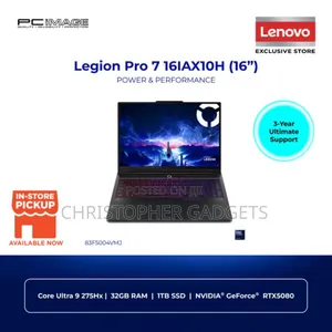 New Laptop Lenovo Legion 7 64GB Intel Core Ultra 9 SSD 2T