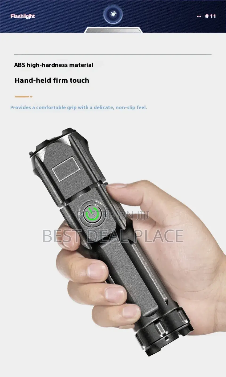 Rechargeable Powerful Flashlight (Super Bright Durable)