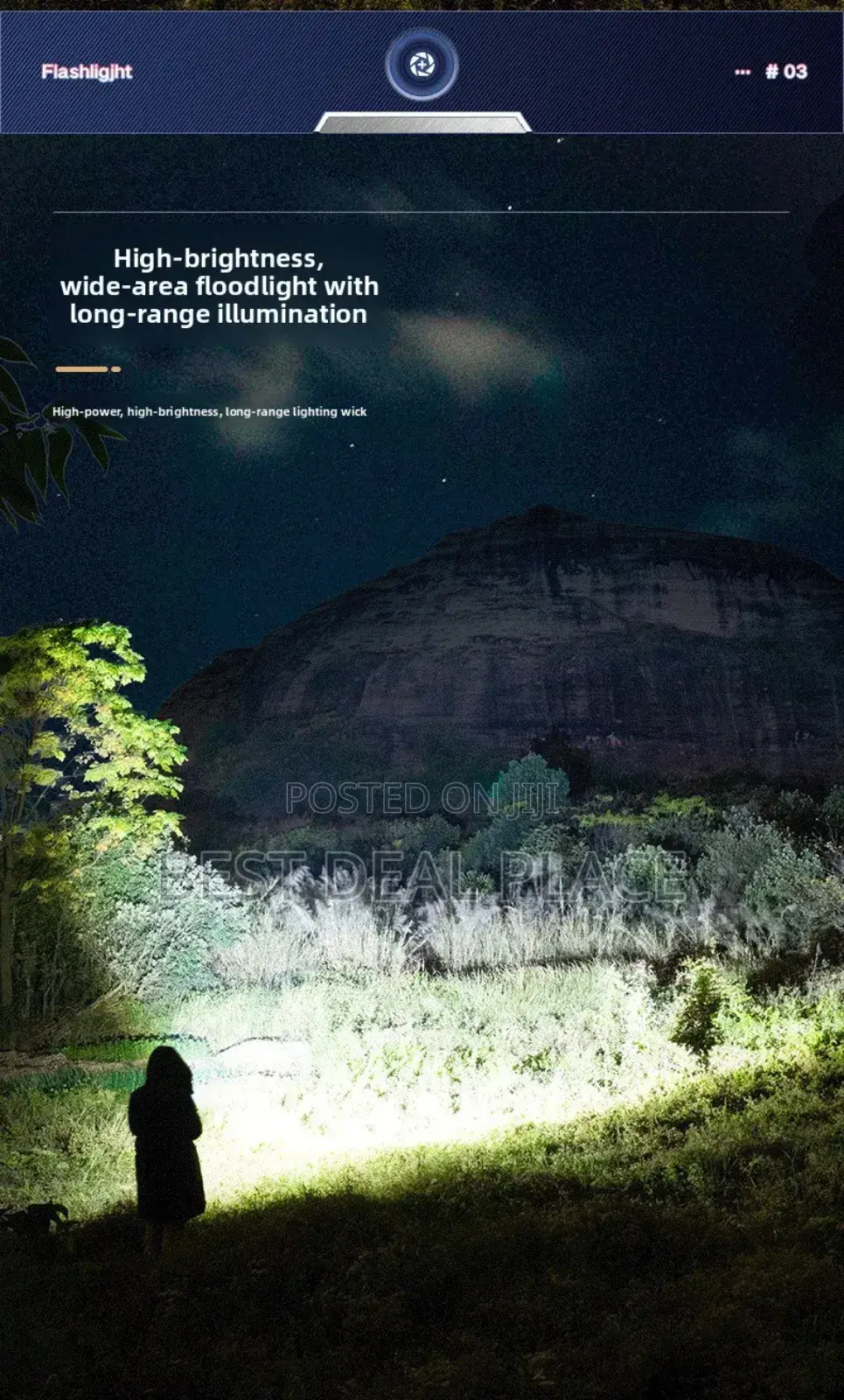 Rechargeable Powerful Flashlight (Super Bright Durable)