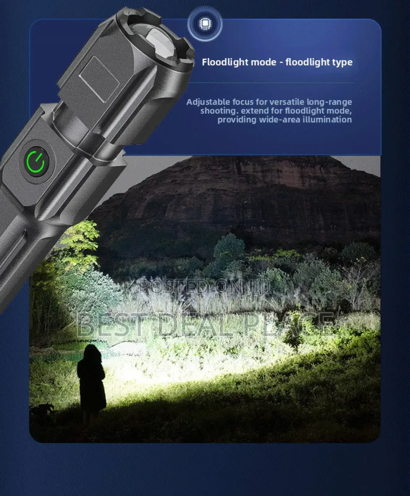 Rechargeable Powerful Flashlight (Super Bright Durable)