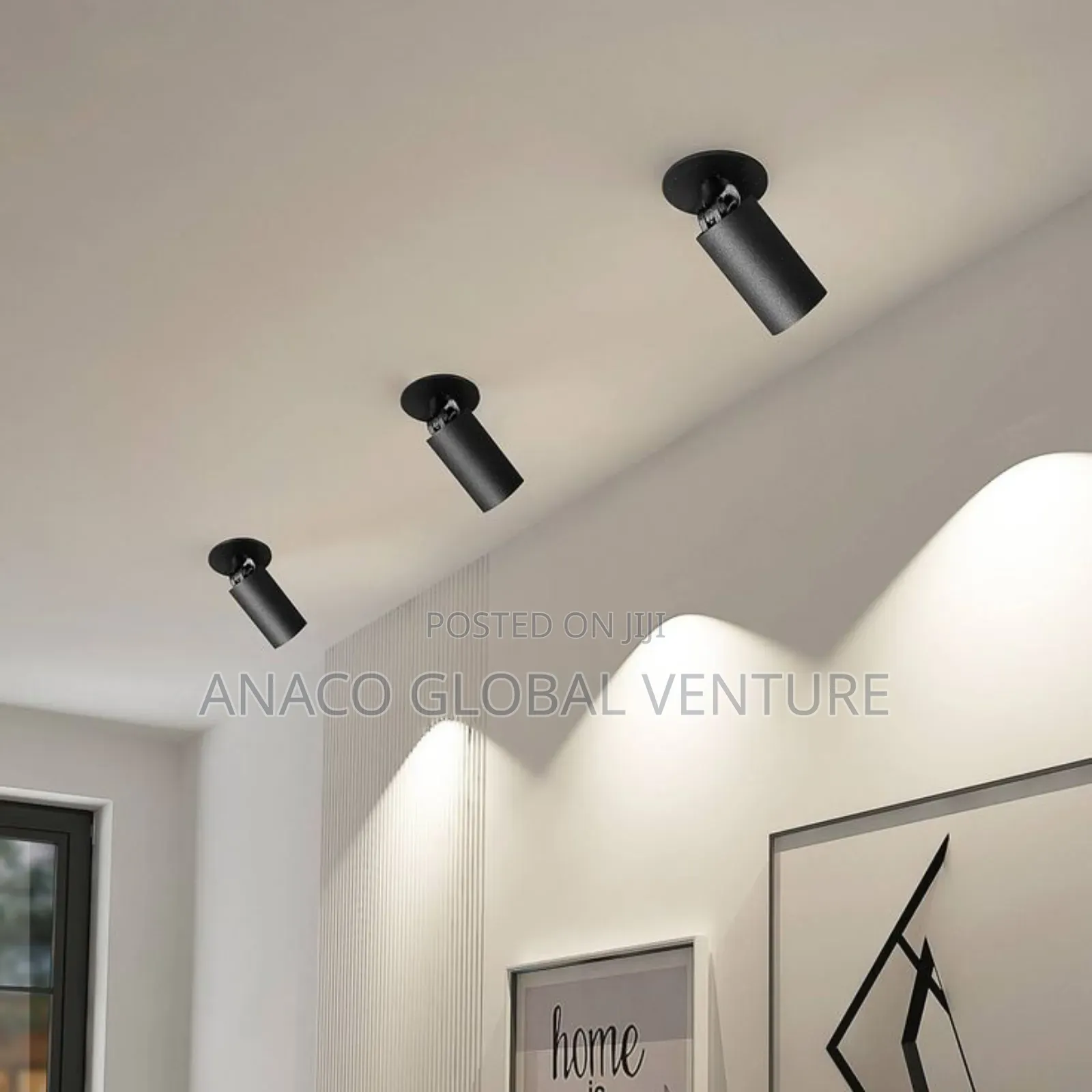 Led Single Mounted Track Light 3 Colours Light Black Body
