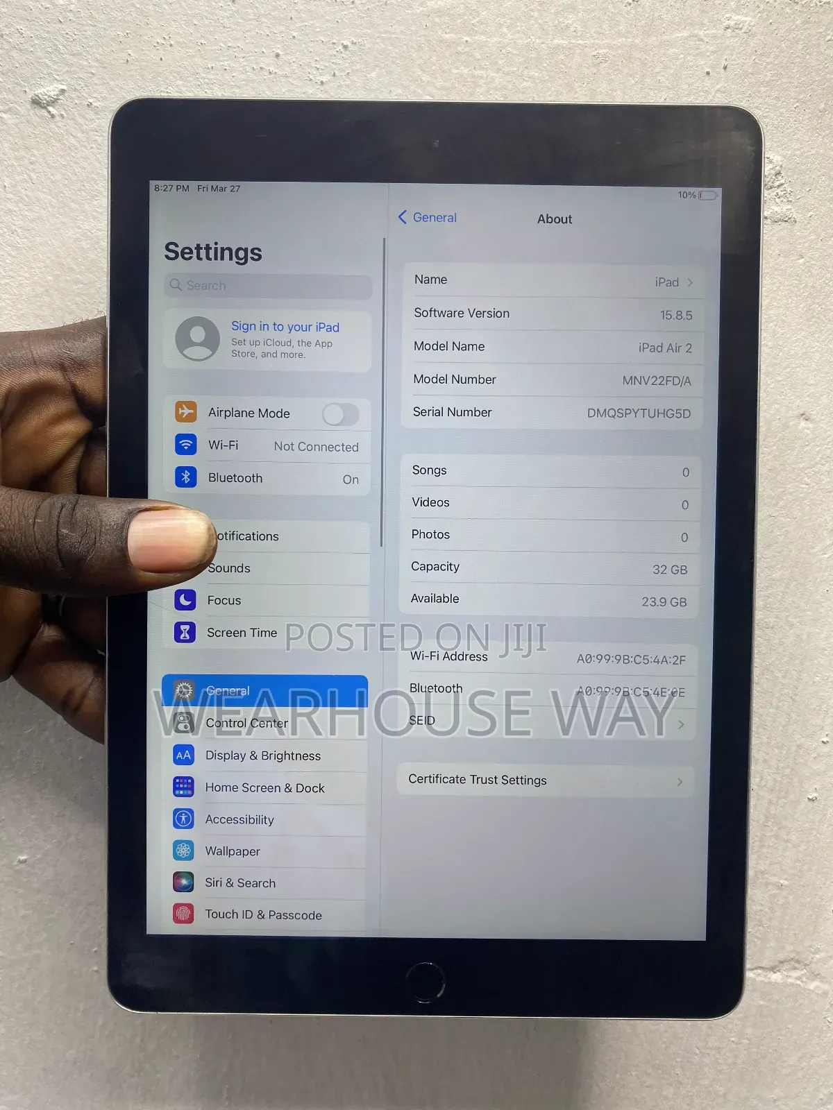 Apple iPad Air 2 32 GB Silver