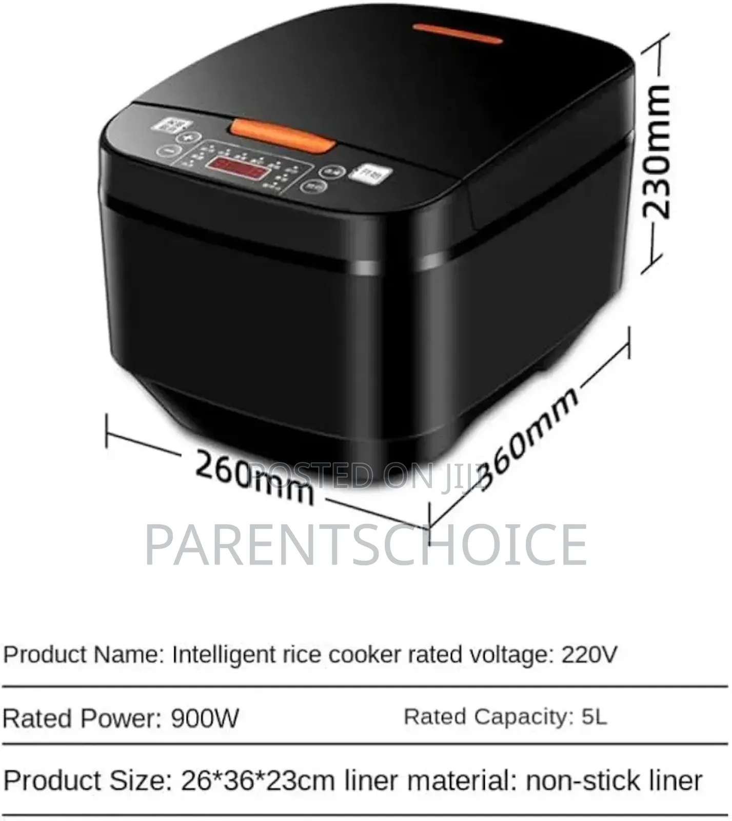 Silver Crest Electric Rice Cooker 5l