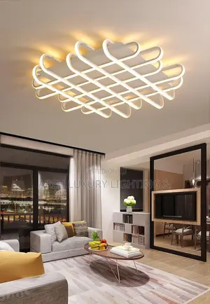 Shaped Led Ceiling Lamp Modern Living Room Light Home Decor Bedroom