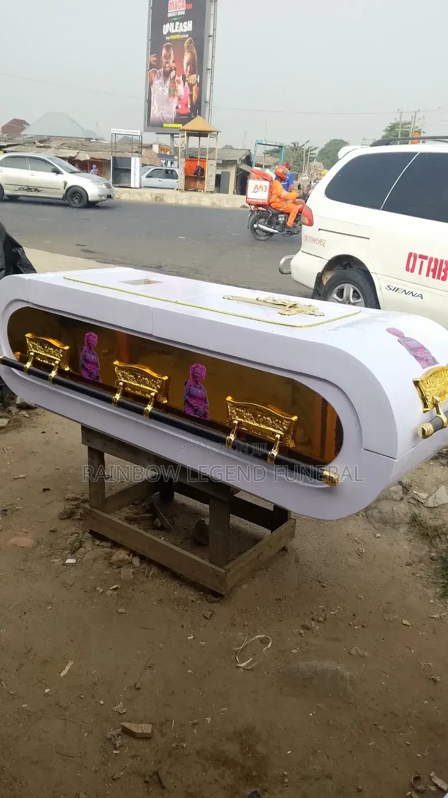 Rainbows Funeral Casket