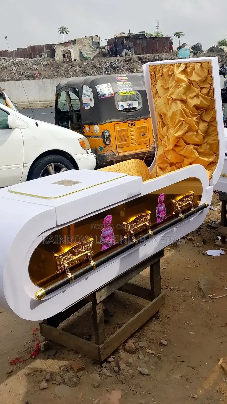 Rainbows Funeral Casket