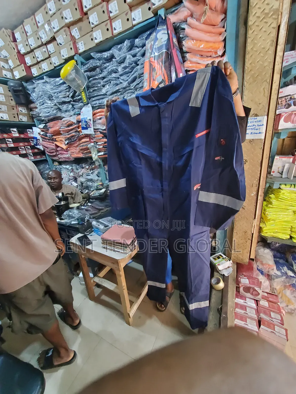 Thick Blue Redwings Fire Resistant Coverall