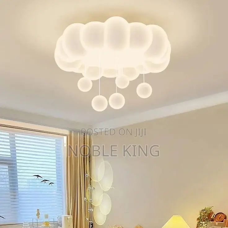 Modern Creative Circular Cloud Acrylic Led Ceiling Lamp Living Room