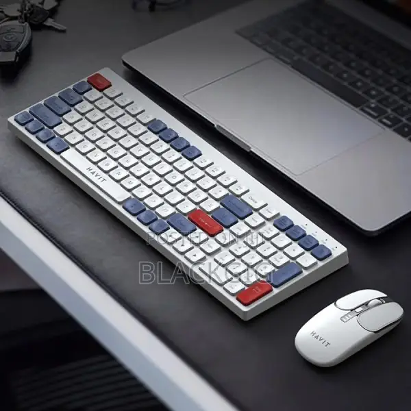 Rechargeable Wireless Keyboard and Mouse Dual Mode Bluetooth +2.4g