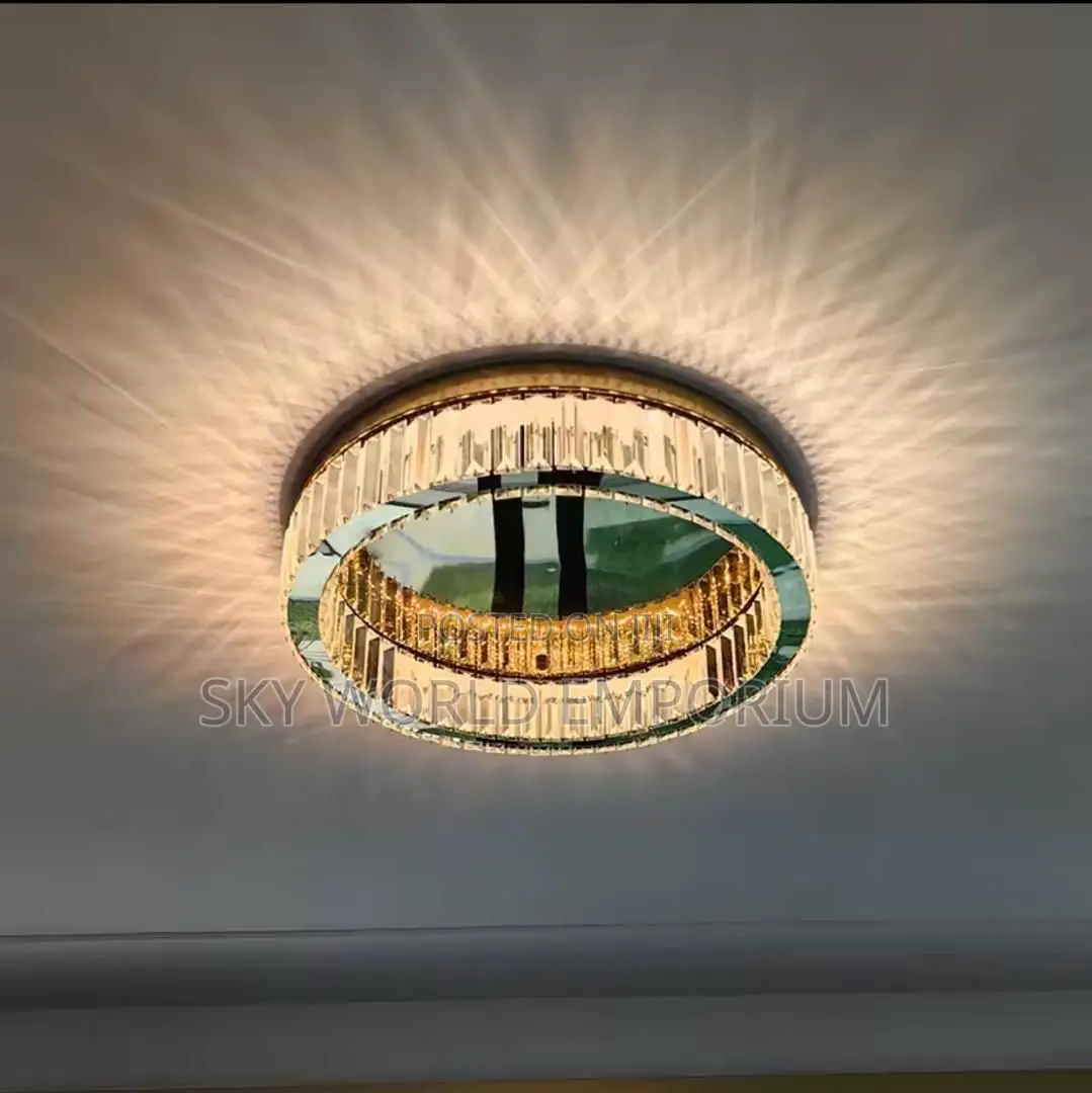 Creative Crystal Circle Ceiling Lamp Led Chandelier