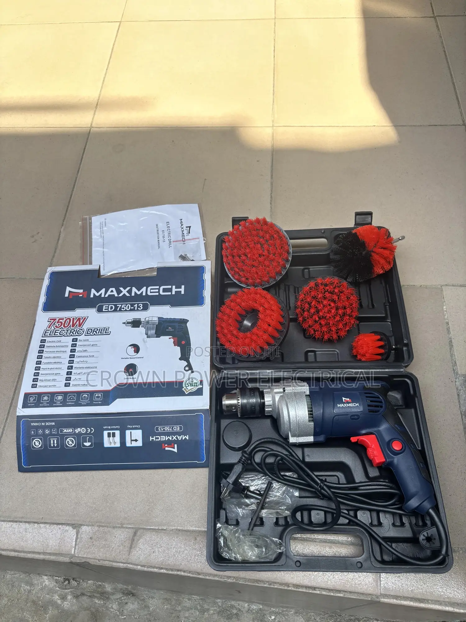 Electric Drill Brush Machine