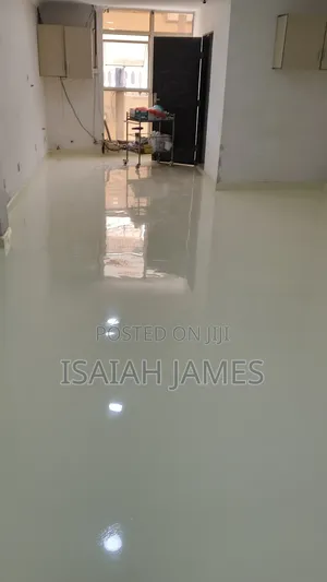 Cream Color Epoxy Industrial Floor