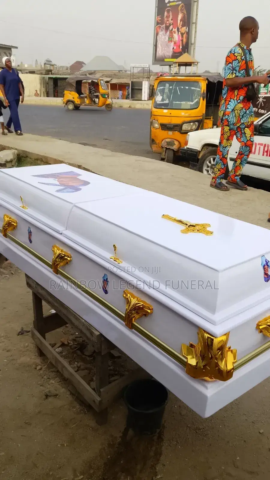 Rainbow Funeral Casket