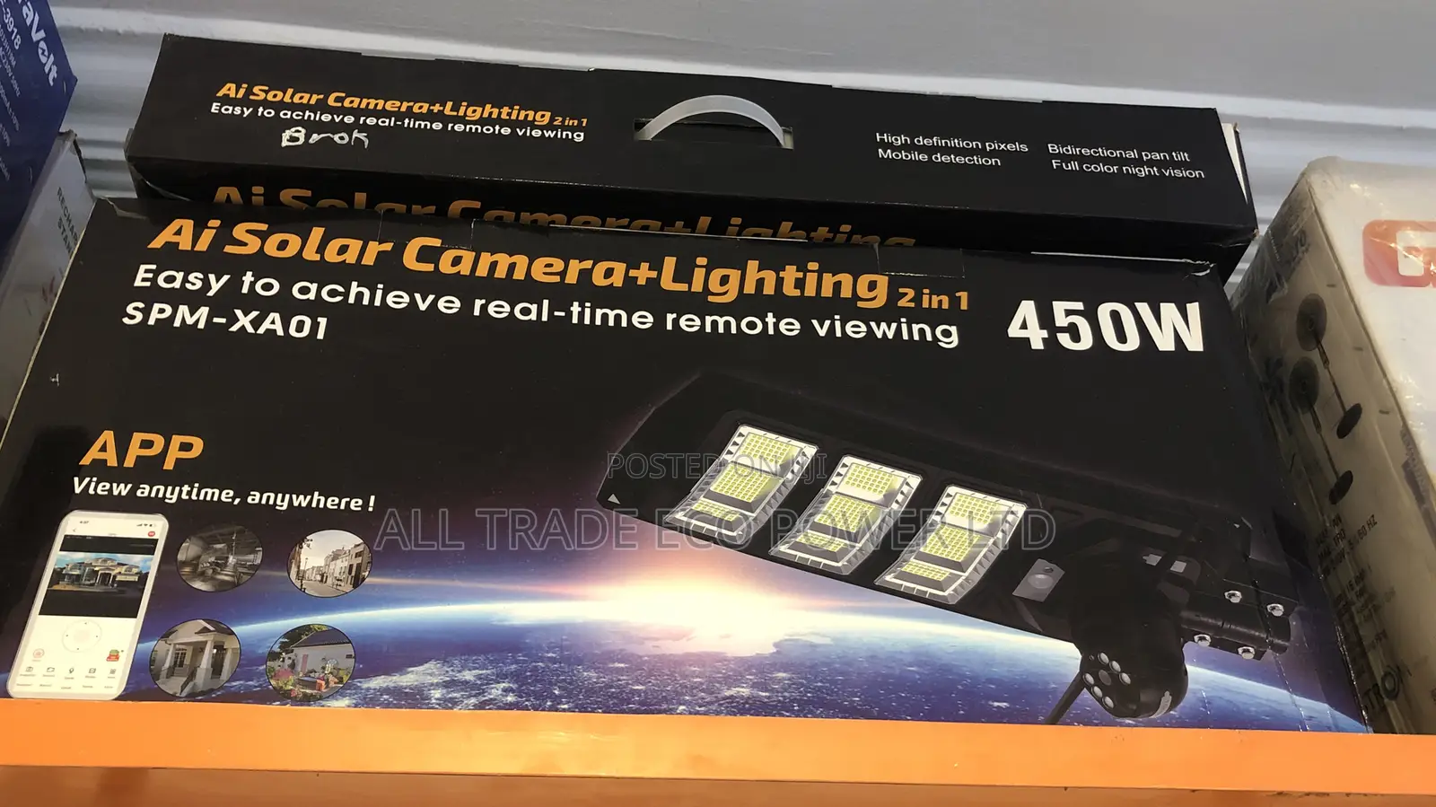 Ai Solar Camera + Lighting 2-in-1 450 Watts