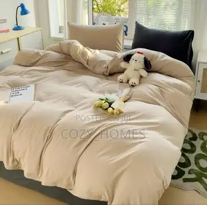 Luxury Beige Duvet Bedsheet Set(4x6)