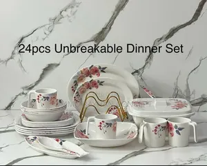 24pcs Unbreakable Dinner Set