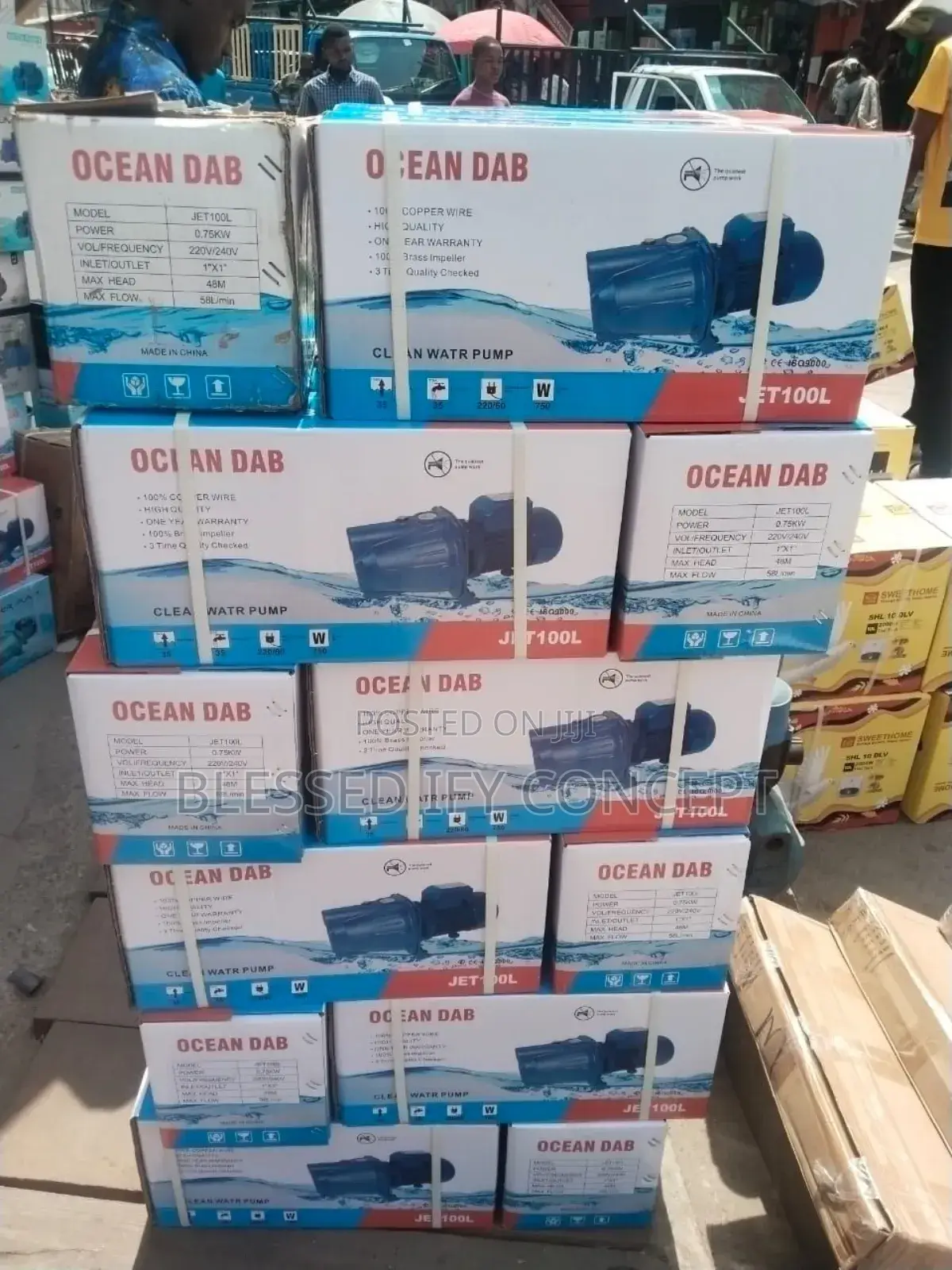 1hp Ocean Dab Surface Pumping Machine, 100% Copper