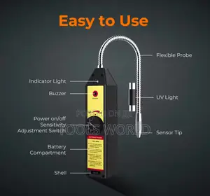 Leak Detector With Led Light Refrigerant Auto Air Conditioner Detector