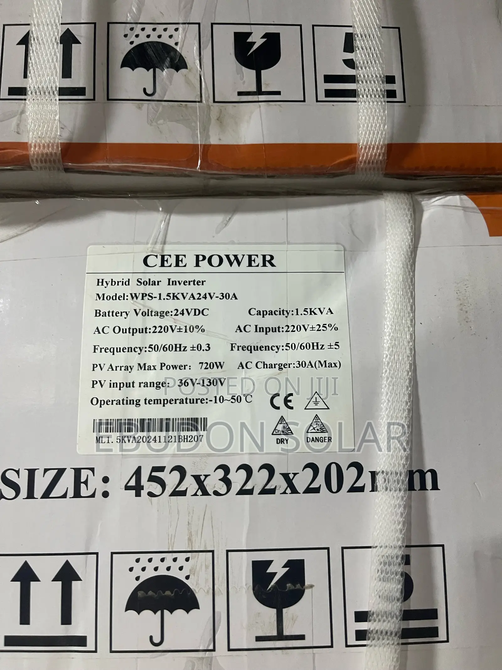 Solar 1.5kva Inverter Hybrid Cee Power